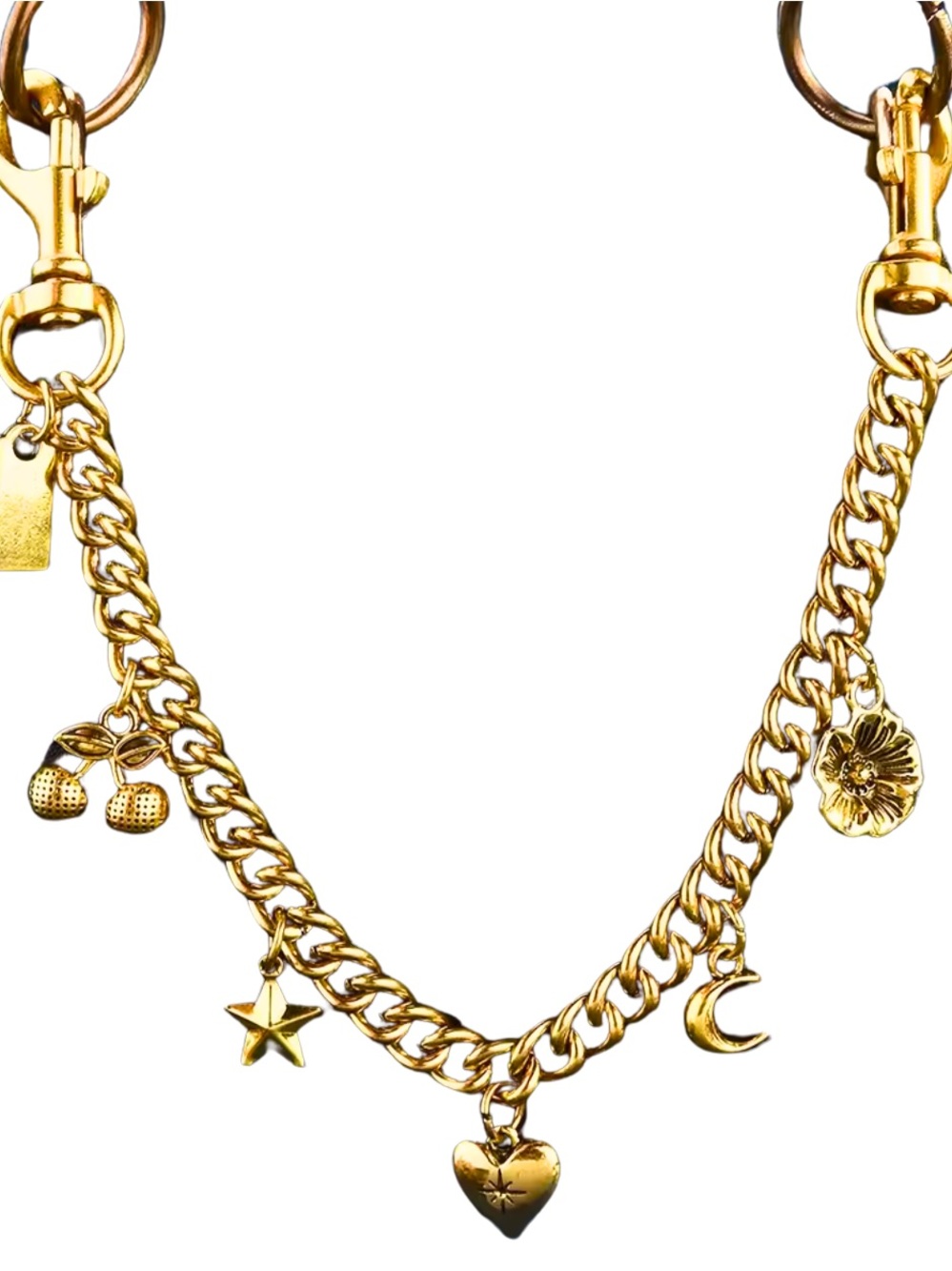 Gold Bag Charm Chain